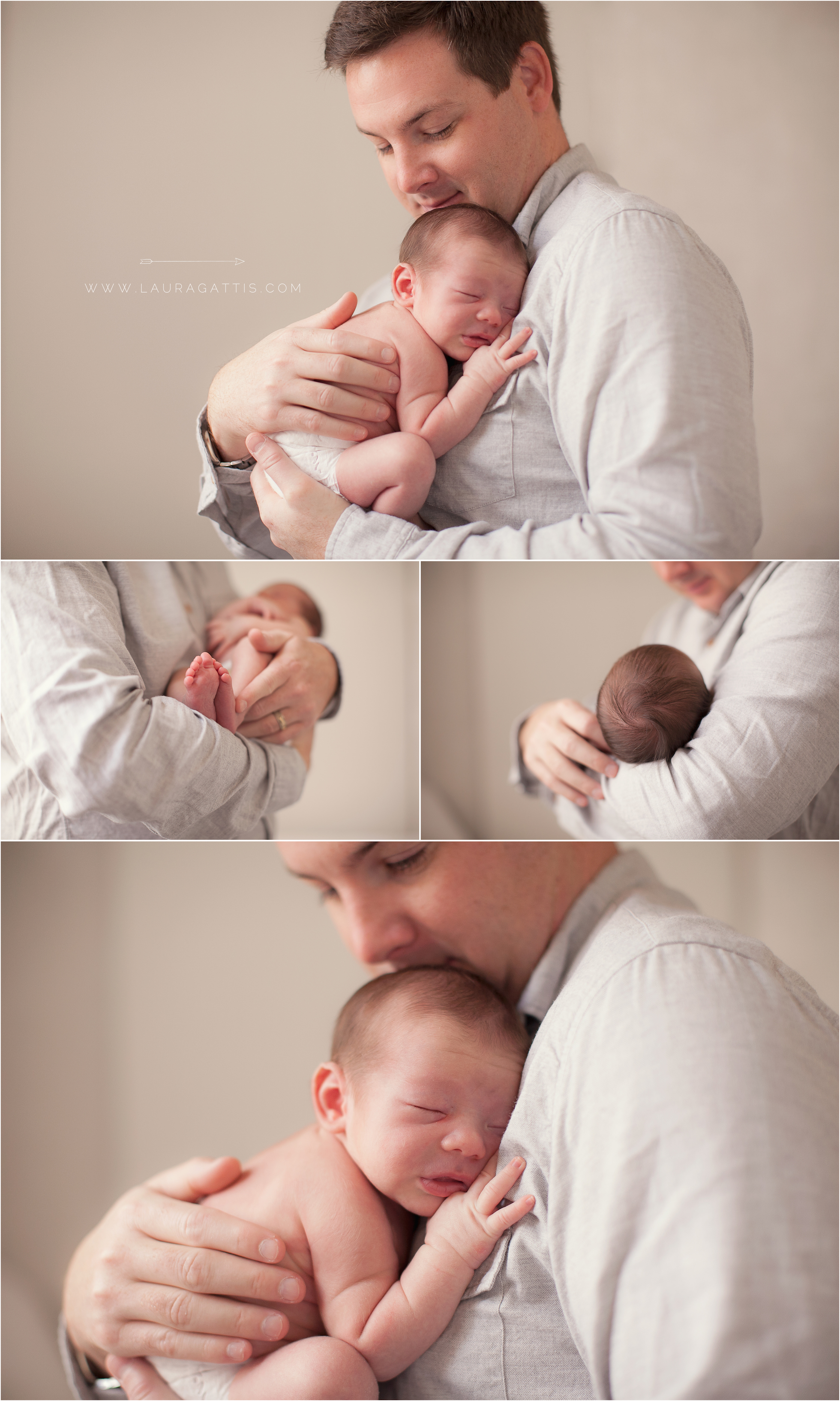 newborn & daddy | laura gattis photography | www.lauragattis.com