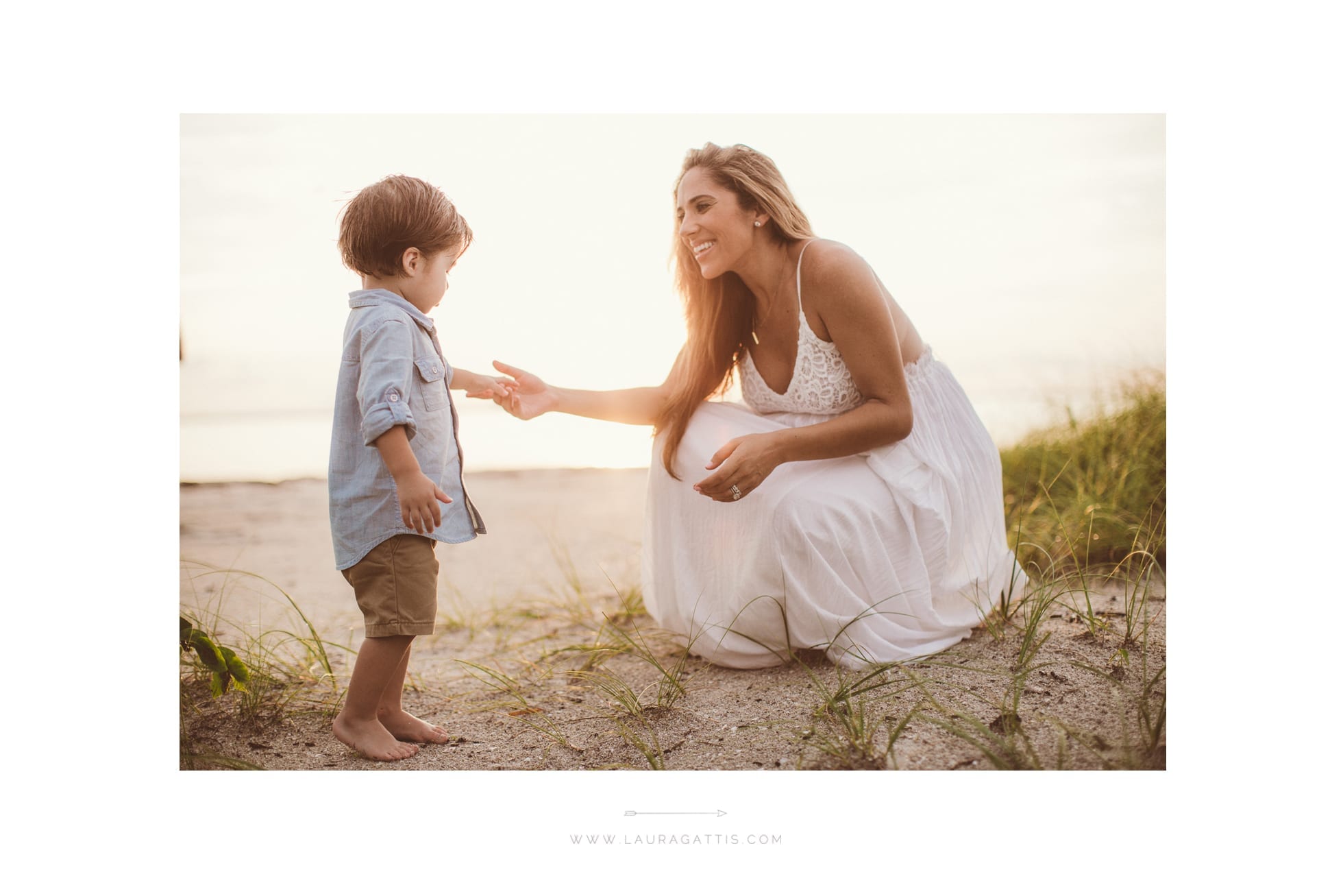 natural light mother and child beach maternity session | laura gattis photography