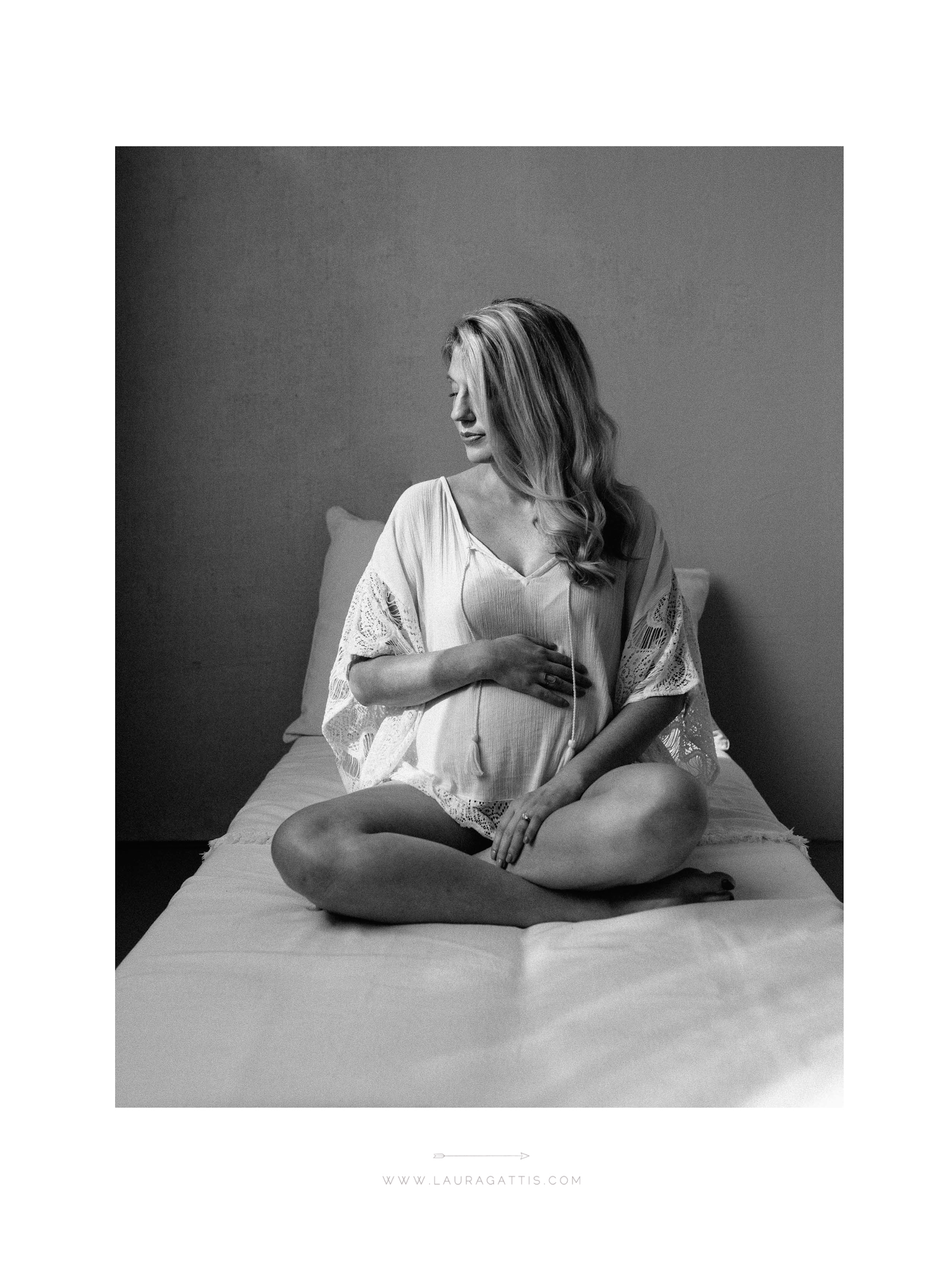 natural light studio maternity session | laura gattis photography